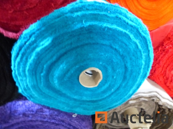 1 Roll of blue organic fabric GOTS ORGANIC FABRICS creator AMANDINE CHA 152 26cm