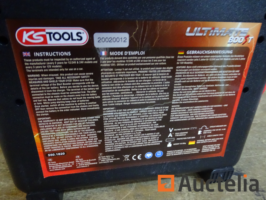 BOOSTER A BATTERIE ULTIMATE 12/24V 5000A/2500A KS TOOLS