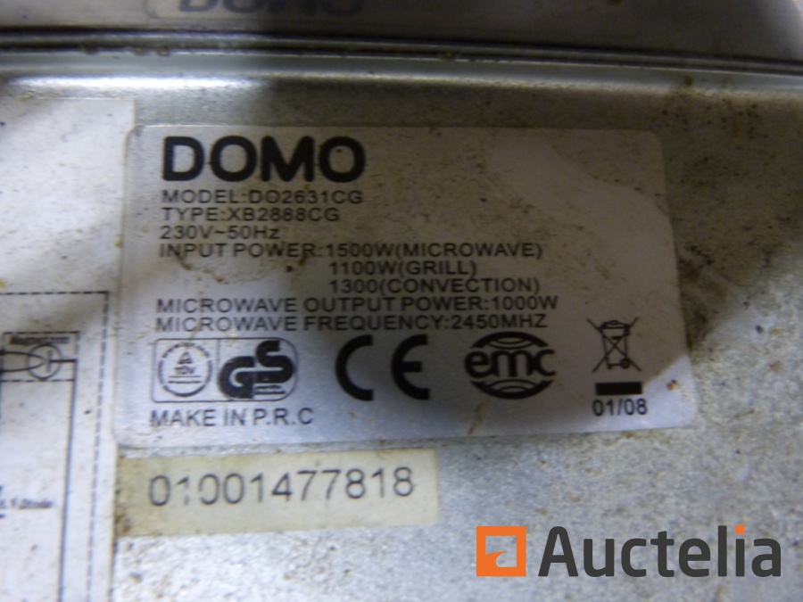 DOMO - Overview of materials allowed in the microwave oven