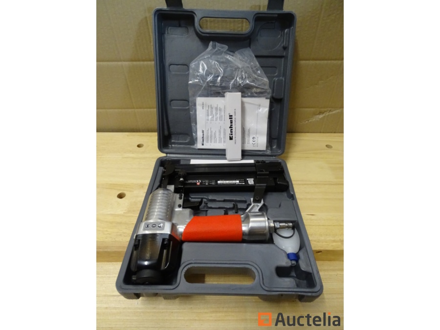 Einhell DTA 25/2 Compressed air nailer/stater in a case with 1000 nail