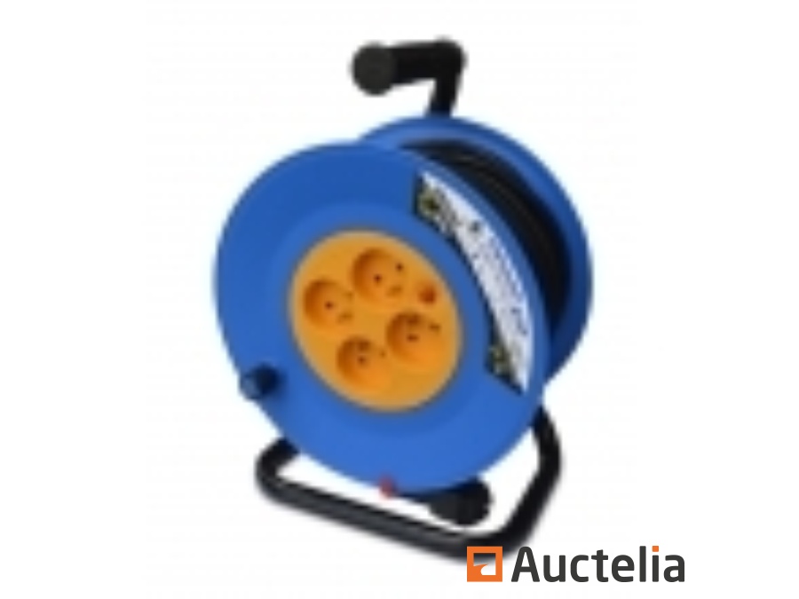 Electric Hose reel 4 sockets 25M - 3g1.5 - HO5 - Construction - Others 