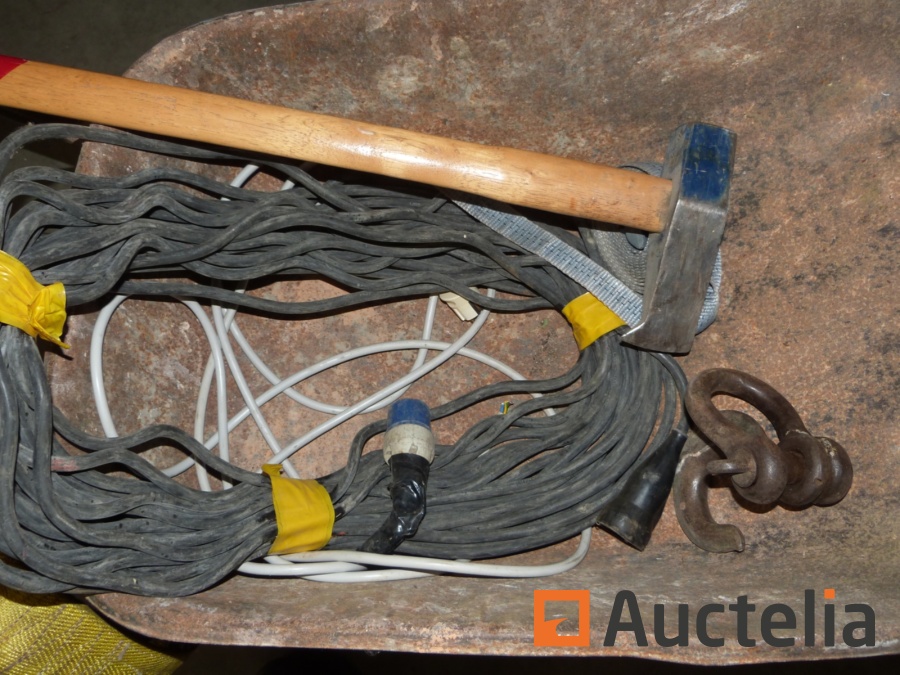 Wheelbarrow extension cable merlin leg wire rope sling 3 tons shackle and hook