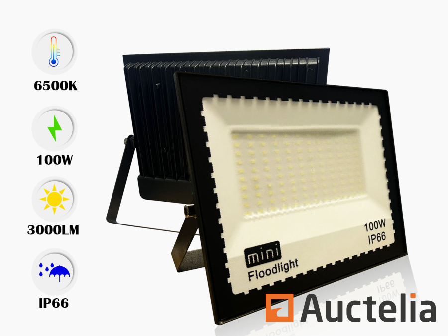 10 x Projecteur LED 100W MINI SMD - 6500K blanc froid - Luminaires 