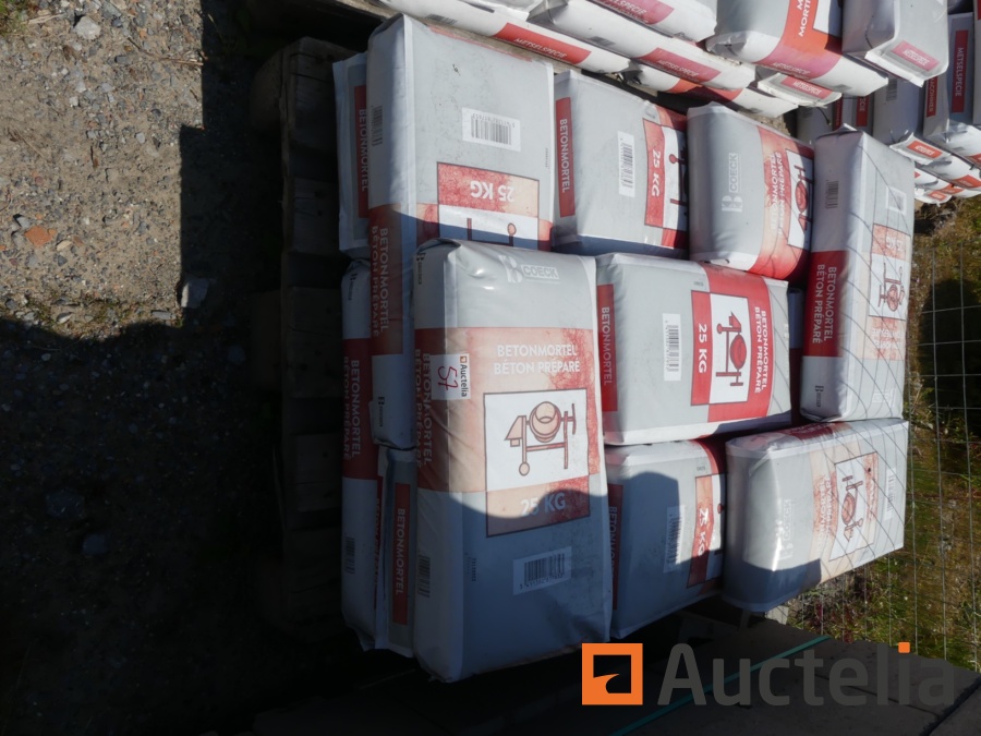 15 Sacs de 25 kg de beton prepare Coeck Materiaux de construction auctelia