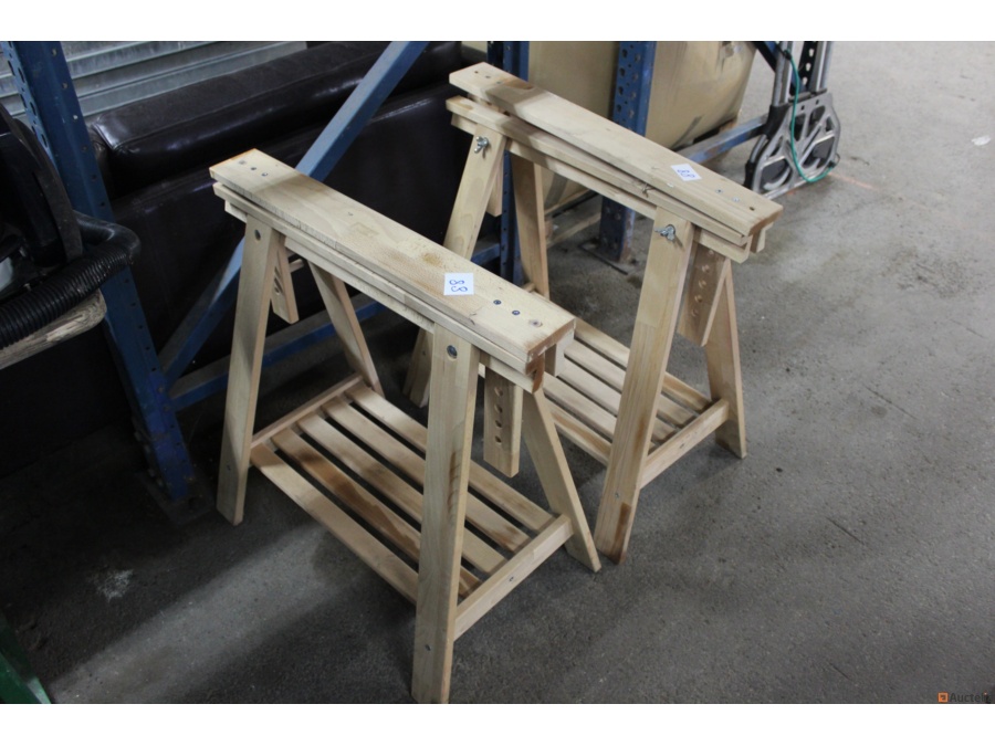 Set de tréteaux en bois - Construction / Génie civil - Autres