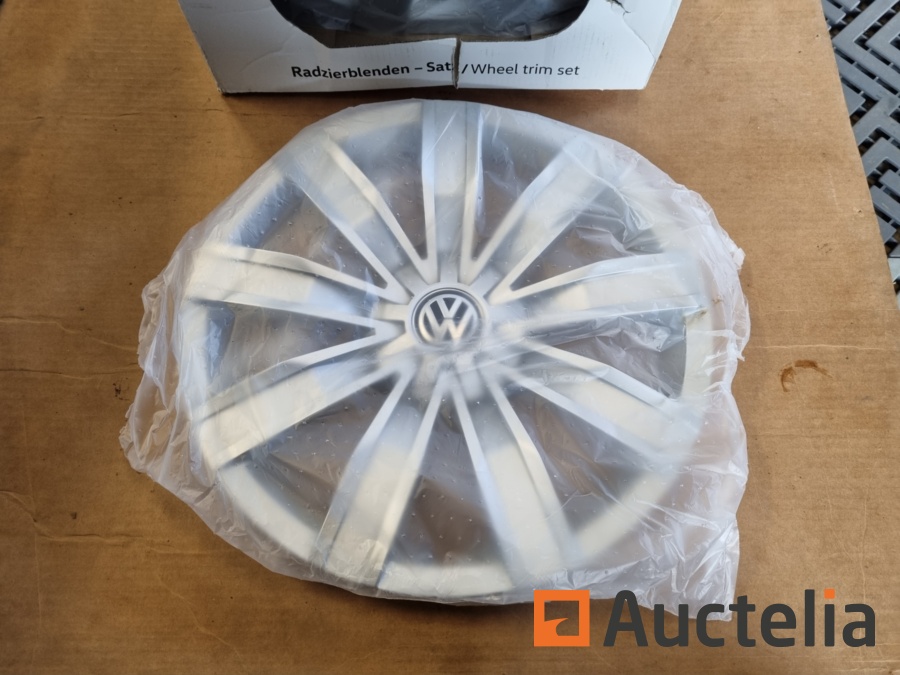 4x Enjoliveurs Volkswagen 17 ORIGINE/NEUF - Garage - Jante 