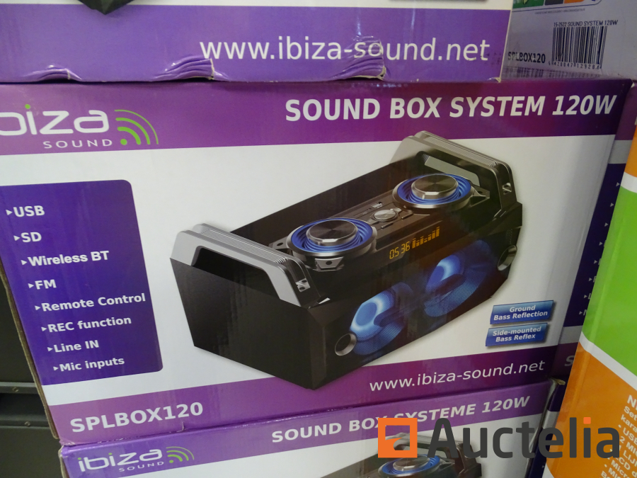 Enceinte active Système portable IBIZA SOUND SPLBOX - Commerces - Inst 