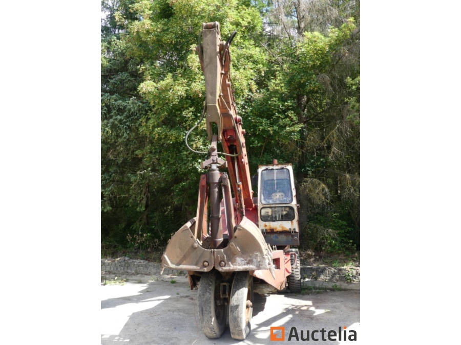 Grue Poclain Ty 45 Pour Excavatrice - Miniature Bourbon 1/43 - Métal Moulé - Occasion
