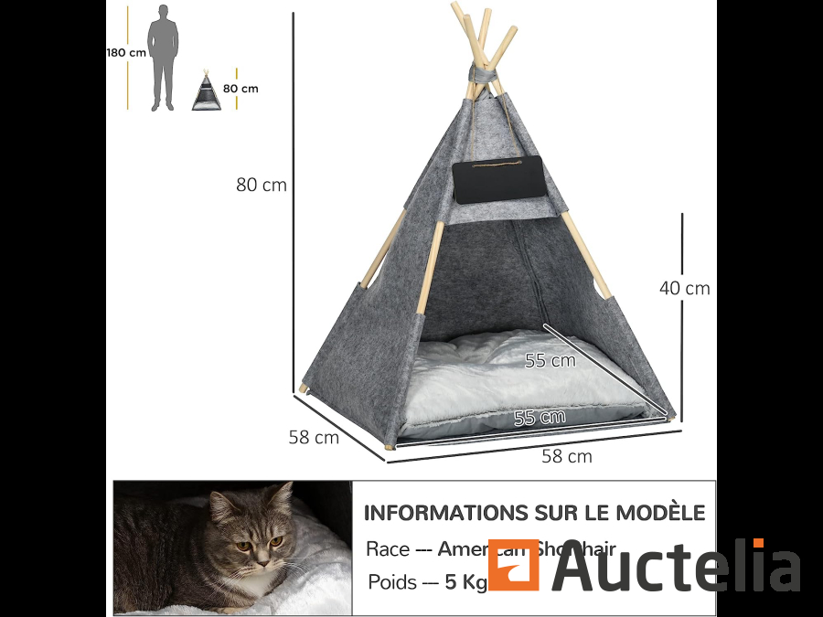 Tente tipi pour Animaux - Teepee Chat ou Chien - Autres industries